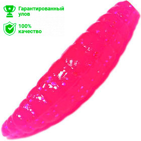 Приманка силик. Kosadaka MAGGOT 40, банка (8шт), запах сыра, цвет PN (pink) MGG-040-CH-PN