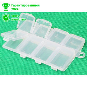 Коробка Kosadaka TB-S23-CL, 10.5*5.5*1см для крючков и мелочей, прозрачная