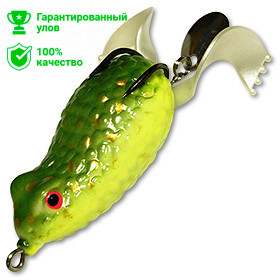 Приманка-незацепл. мягк. оснащ. плав. Лягушка-спиннер LF17 50mm, 12g, цвет C33 (Kosadaka) Приманка-незацепл. мягк. оснащ. плав. Лягушка-спиннер LF17 50mm, 12g, цвет C33 (Kosadaka)