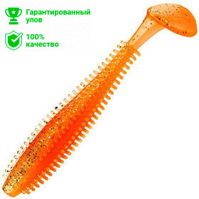 Виброхвост Kosadaka SPIKEY SHAD 120, 4шт., цвет ORG