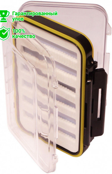 Коробка Kosadaka TB-S29-CL, 15*10*4.5см для мушек, герметичная, двухсторонняя