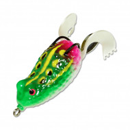 Приманка-незацепл. мягк. оснащ. плав. Лягушка-спиннер LF17 50mm, 12g, цвет C34 (Kosadaka)