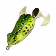 Приманка-незацепл. мягк. оснащ. плав. Лягушка-спиннер LF17 50mm, 12g, цвет C36 (Kosadaka)
