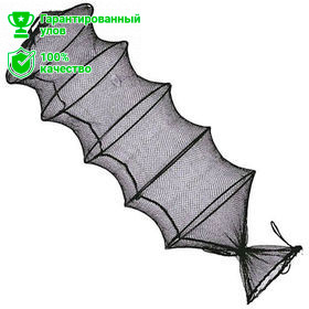 Садок Kosadaka с горловиной и разгрузоч дном, пласт. каркас 25*40*120см, капрон. сетка KNPR2540-120