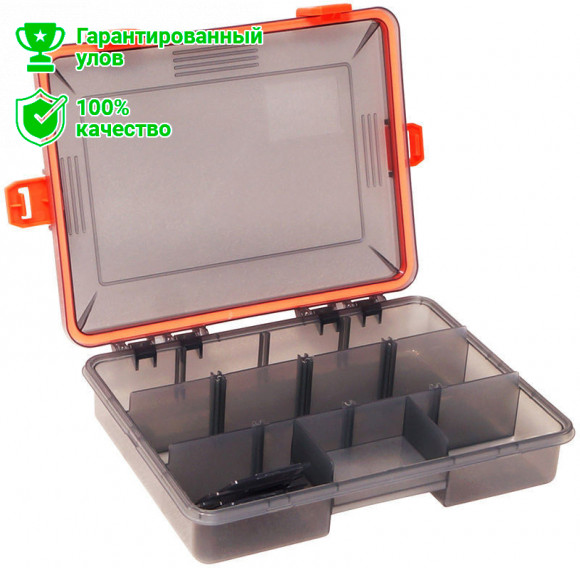 Коробка Kosadaka TB-S33S-SMK, 23*18*5см для приманок, герметичная, дымчатая