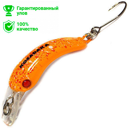 Воблер Kosadaka BEE xs 30F плав., 30мм, 1.4г, 0.1-0.4м, цв.ORG