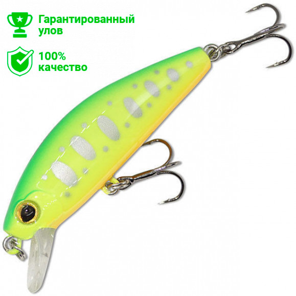 Воблер Kosadaka M-Minnow xs 50F плав., 50мм, 4.1г, 0.3-1.0м, цв.PTO