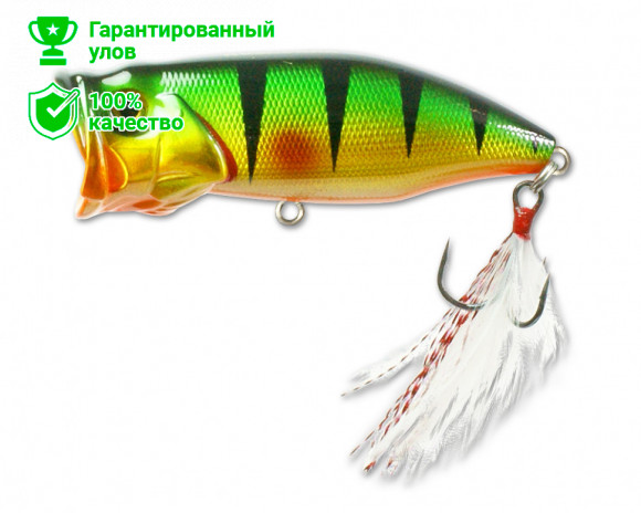 Воблер Kosadaka SOL popper 65 поверхн., 65мм, 10.6г, цв.PC