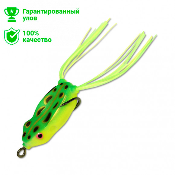 Приманка-незацепл. мягк. оснащ. плав. Лягушка имит.лапок LF21 45mm, 7g, цвет C41 (Kosadaka)
