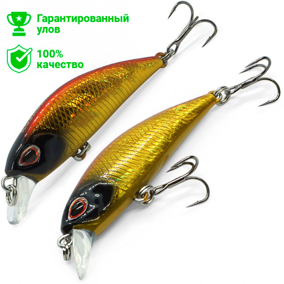 Воблер Kosadaka JAX Minnow xs 45F плав., 45мм, 2.4г, 0.1-0.4м, цв.RSH