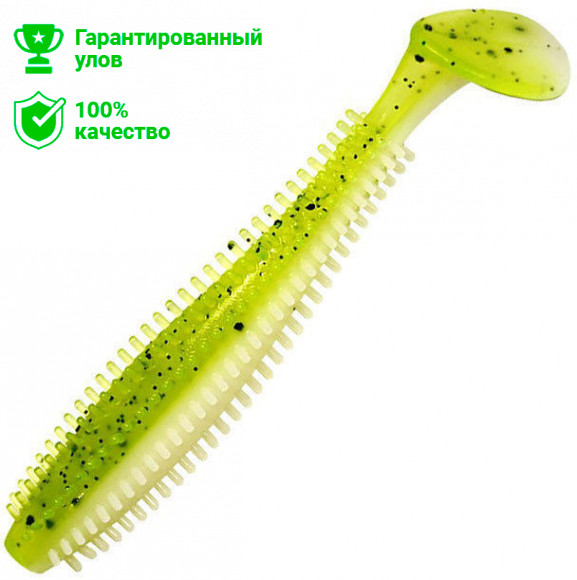 Виброхвост Kosadaka SPIKEY SHAD 120, 4шт., цвет WG