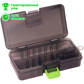 Коробка Kosadaka TB-S34S-SMK, 13.7*8*3см для приманок, регулируемая, дымчатая