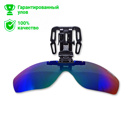 Накладка Clip-on-Clap поляризационная на бейсболку Revo (Cиний)(KOSADAKA)