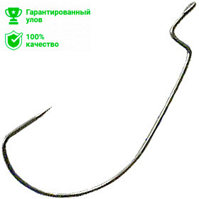 Крючок офсетный B-SOI WORM BN №1 T-0,83mm L-38mm Kosadaka (уп.6шт.)
