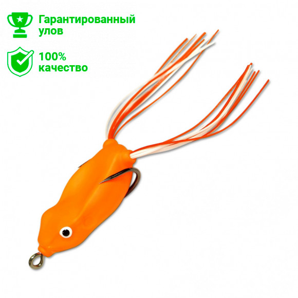Приманка-незацепл. мягк. оснащ. плав. Лягушка имит.лапок LF21 45mm, 7g, цвет C44 (Kosadaka)