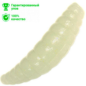 Приманка силик. Kosadaka MAGGOT 40, банка (8шт), запах креветки, цвет PH (phosphor) MGG-040-SHR-PH