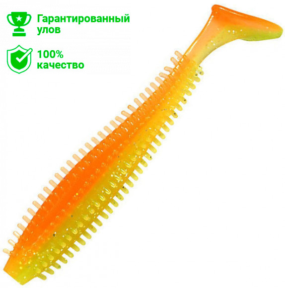 Виброхвост Kosadaka SPIKEY SHAD 90, 9шт., цвет AGS