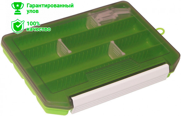 Коробка Kosadaka TB-S39-GRN, 21*14.5*2.5см для приманок, зелёная