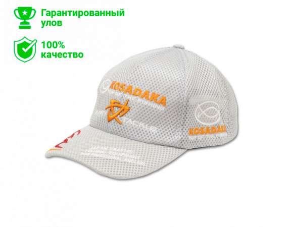 Бейсболка Kosadaka Smart Tackle сетчатая серая