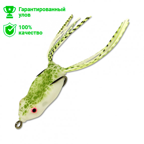 Приманка-незацепл. мягк. оснащ. плав. Лягушка имит.лапок LF21 45mm, 7g, цвет C45 (Kosadaka)