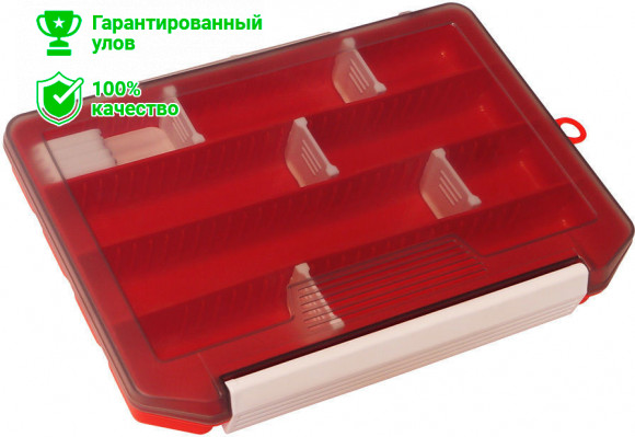 Коробка Kosadaka TB-S39-R, 21*14.5*2.5см для приманок, красная