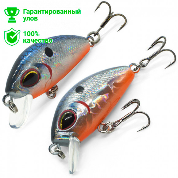 Воблер Kosadaka L-MINNOW xs 33S тонущий, 33мм, 3.1г, цв.GTC