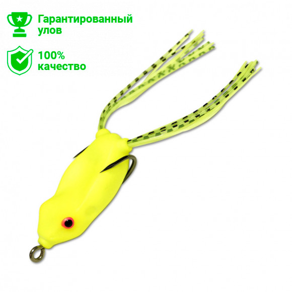 Приманка-незацепл. мягк. оснащ. плав. Лягушка имит.лапок LF21 45mm, 7g, цвет C46 (Kosadaka)