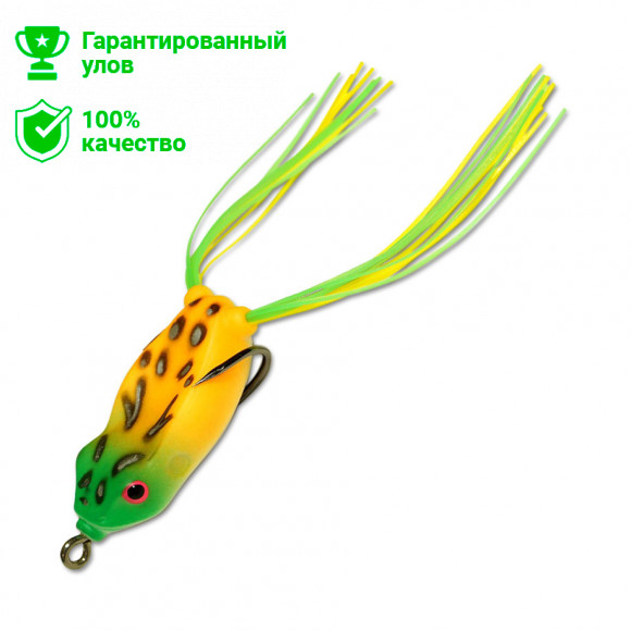 Приманка-незацепл. мягк. оснащ. плав. Лягушка имит.лапок LF21 45mm, 7g, цвет C47 (Kosadaka)