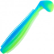 Виброхвост Kosadaka SPIKEY SHAD 90, 9шт., цвет BLS