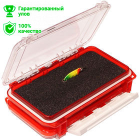 Коробка Kosadaka TB-S52-R, 17.5*10.5*4.3см для приманок, герметичная, двухсторонняя, красная