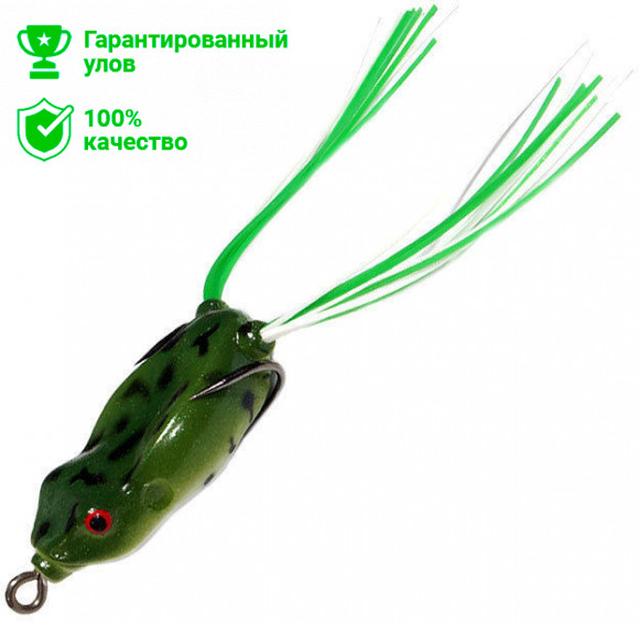 Приманка-незацепл. мягк. оснащ. плав. Лягушка имит.лапок LF21 45mm, 7g, цвет C90 (Kosadaka)