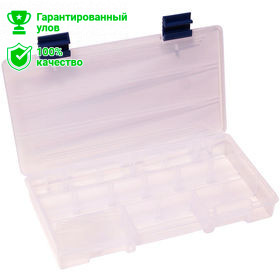 Коробка Kosadaka TB-S08-CL, 22*11*2.5см для приманок, регулируемая, прозрачная
