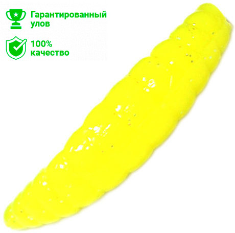Приманка силик. Kosadaka MAGGOT 30, банка (12шт), запах сыра, цвет CH (chartreuse) MGG-030-CH-CH