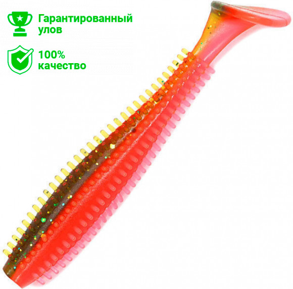 Виброхвост Kosadaka SPIKEY SHAD 90, 9шт., цвет DGR