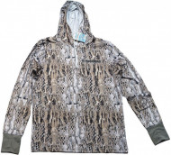 Футболка ICE SILK SUNBLOCK Snake, размер L, UV защита, с капюшоном, дл.рукав (Kosadaka)