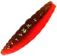 Приманка силик. Kosadaka MAGGOT 30, банка (12шт), запах сыра, цвет DGR (dark green red) MGG-030-CH-DGR