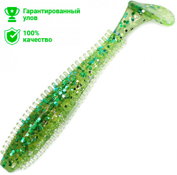 Виброхвост Kosadaka SPIKEY SHAD 90, 9шт., цвет DMO