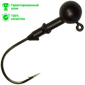 Джиг головка вольфрам Матово Черный 1.8г, №1/0, 3шт (Kosadaka)