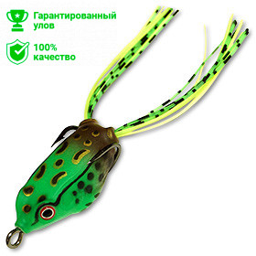 Приманка-незацепл. мягк. оснащ. плав. Лягушка имит.лапок LF22 35mm, 6g, цвет C51 (Kosadaka)