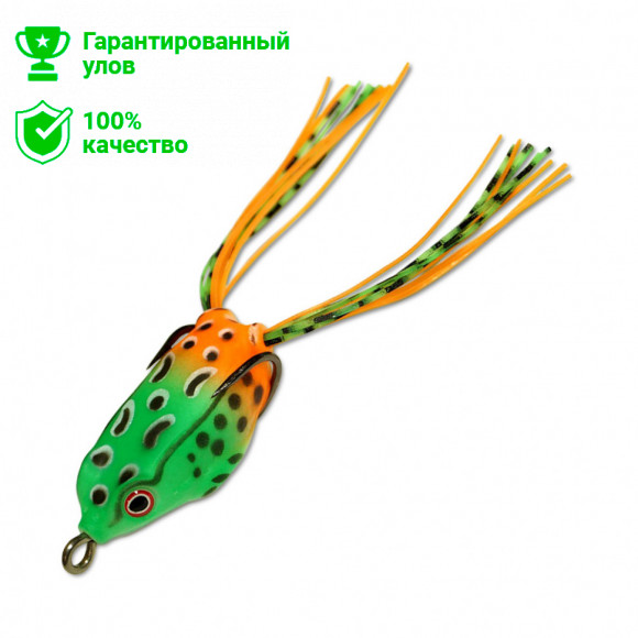 Приманка-незацепл. мягк. оснащ. плав. Лягушка имит.лапок LF22 35mm, 6g, цвет C52 (Kosadaka)