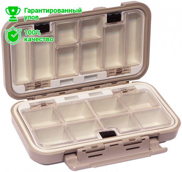 Коробка-раскладушка Kosadaka TB-S01-GRY, 16*9*4.5см для мелочей/мушек, герметичная, серая