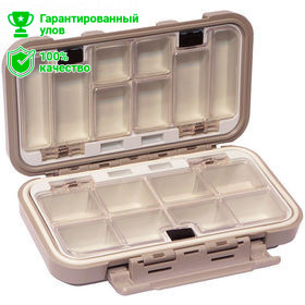 Коробка-раскладушка Kosadaka TB-S01-GRY, 16*9*4.5см для мелочей/мушек, герметичная, серая
