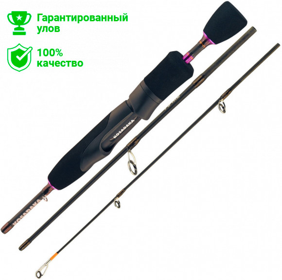 Удилище зимнее Kosadaka TRINITY 3-частн., 75см, ML (5-21g), верш. Tubular