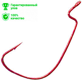 Крючок офсетный RX-SOI Red №1/0 T-0,83mm L-44mm Kosadaka (уп.6шт.)