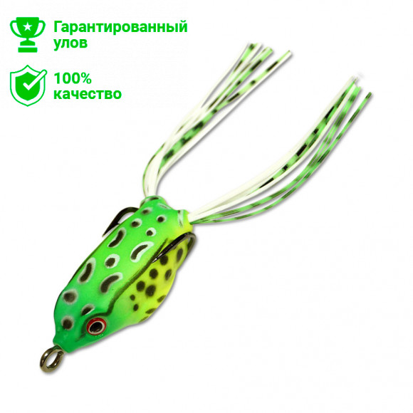 Приманка-незацепл. мягк. оснащ. плав. Лягушка имит.лапок LF22 35mm, 6g, цвет C53 (Kosadaka)