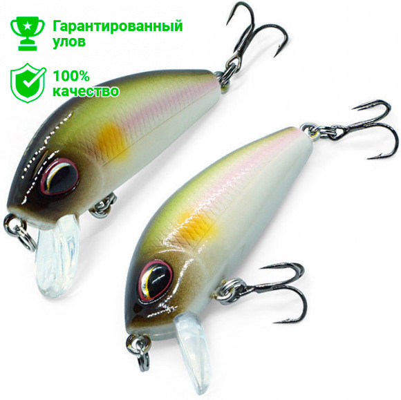 Воблер Kosadaka L-MINNOW xs 45F плав. , 45мм, 4.3г, 0.0-0.5м, цв.AY