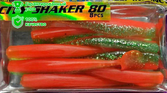 Мягкая приманка Kosadaka Shaker 80мм, цв. AGS (8шт.) Skr80-AGS Skr80-AGS