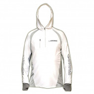 Футболка ICE SILK SUNBLOCK белая, размер M, UV защита, с капюшоном, дл.рукав (Kosadaka)