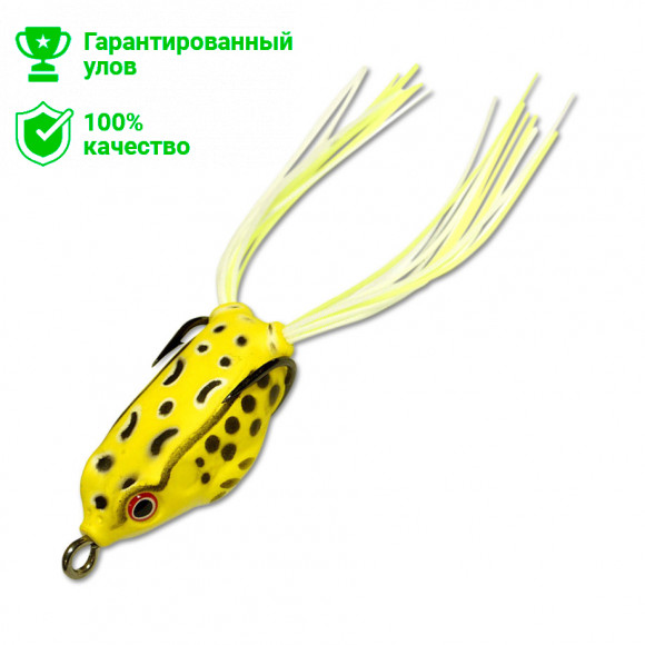 Приманка-незацепл. мягк. оснащ. плав. Лягушка имит.лапок LF22 35mm, 6g, цвет C57 (Kosadaka)