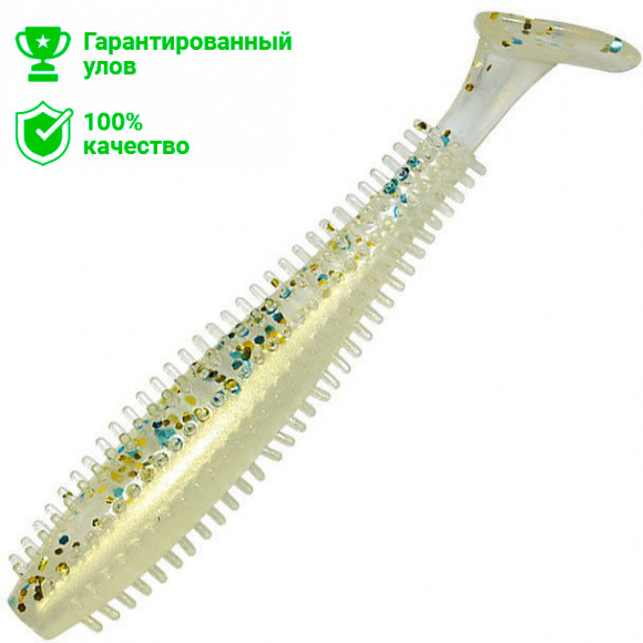 Виброхвост Kosadaka SPIKEY SHAD 90, 9шт., цвет GTR